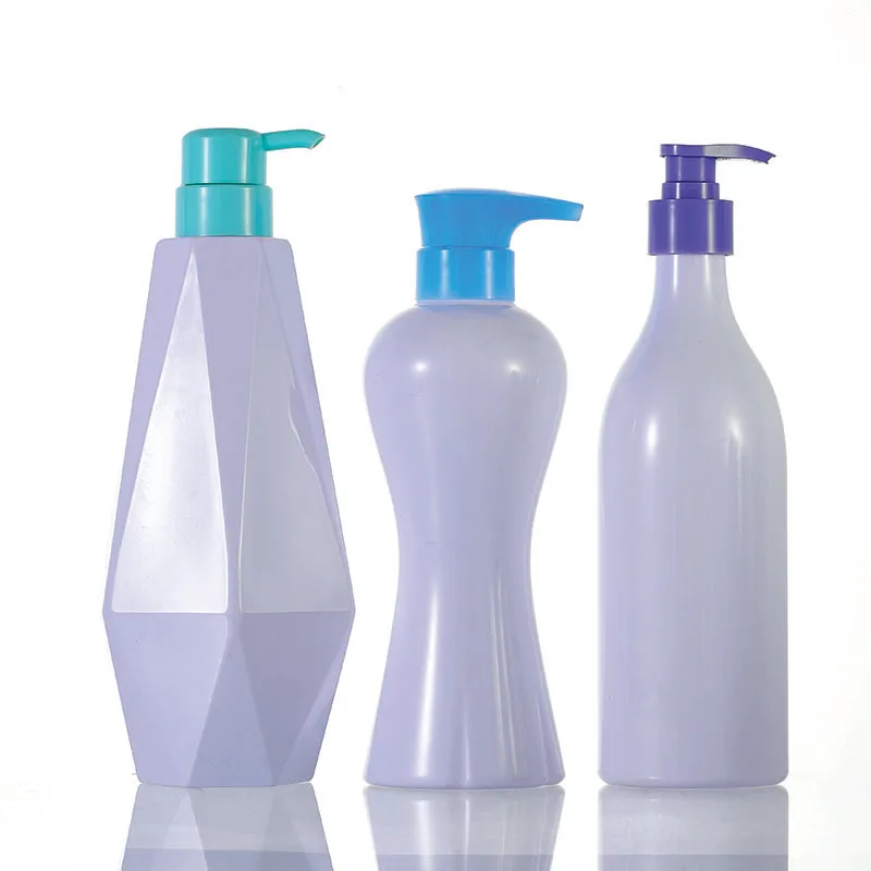 Wholesale cute cosmetic containers cheap plastic packaging 400ml shampoo bottle