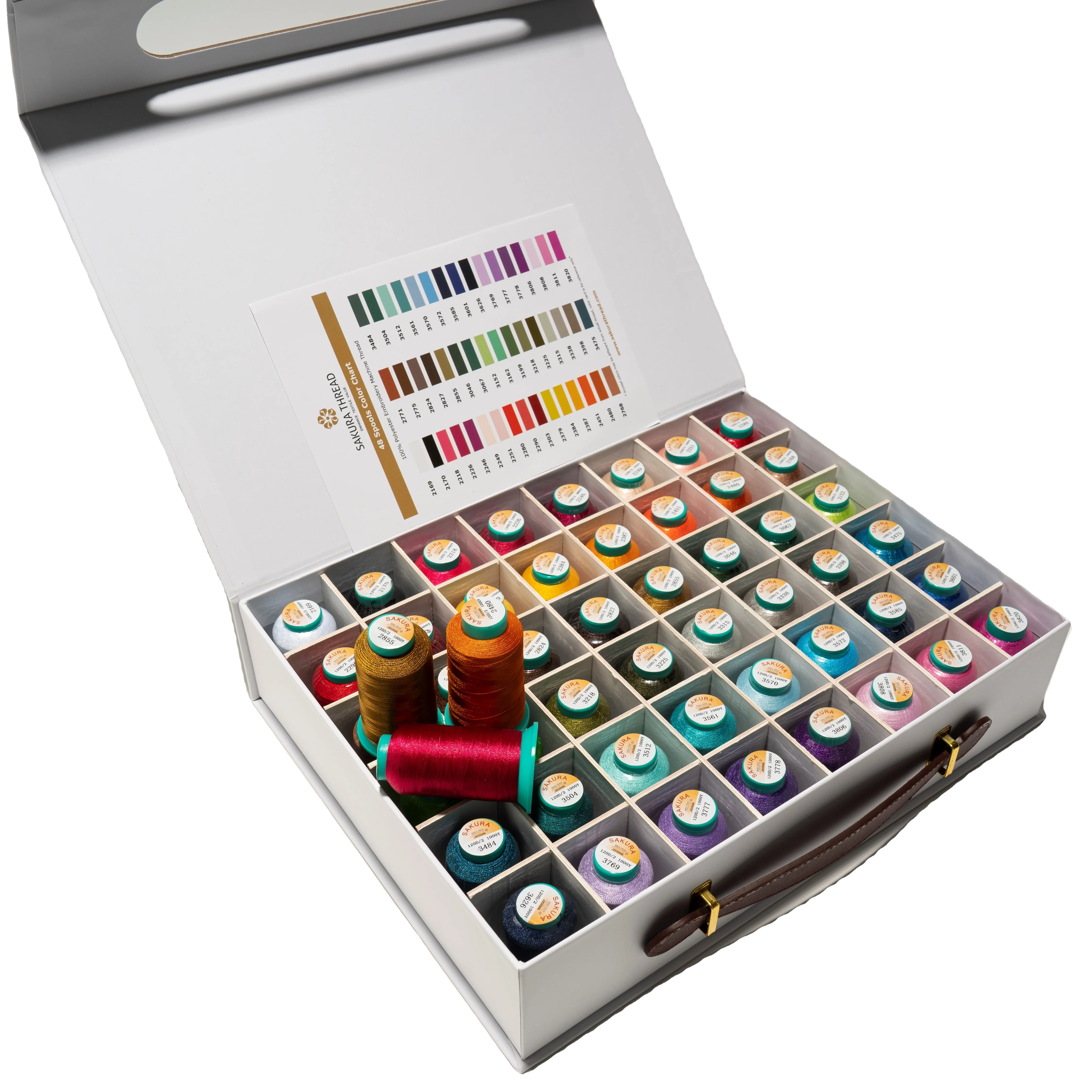 Brand New Thread Manufacturer 100% 120d/2 Polyester Machine Sewing Thread Embroidery Thread Set