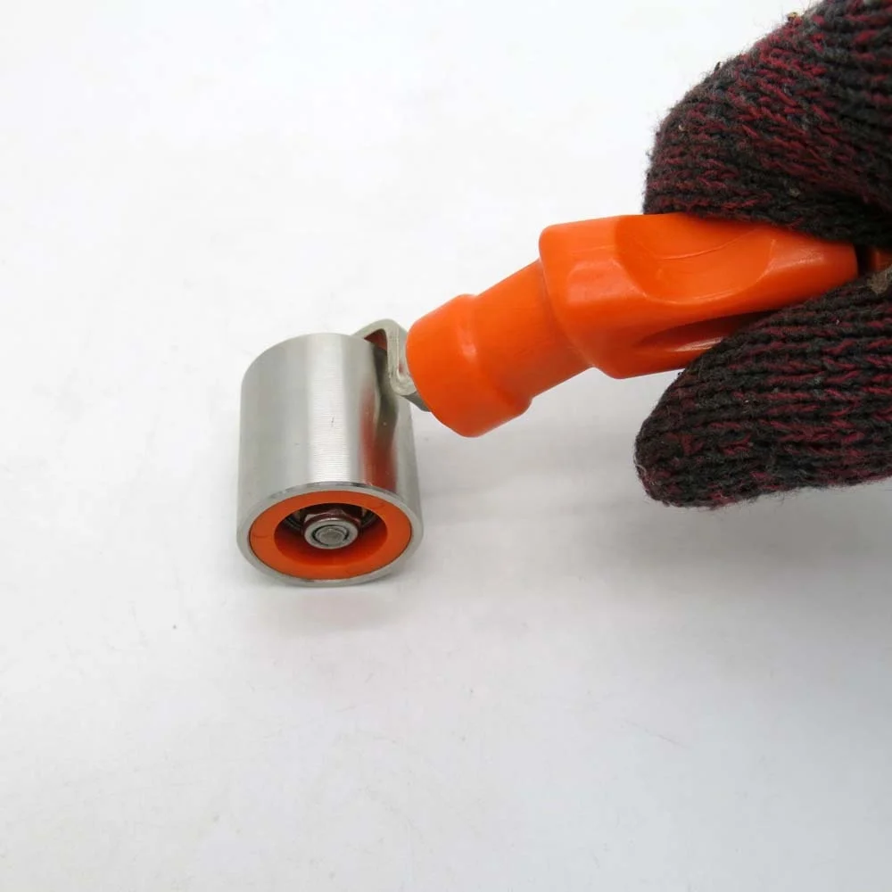 Durable orange Installation stainless steel facial wallpaper pattern paint roller mill