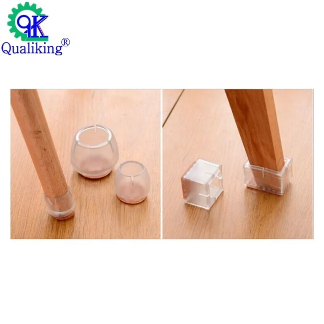 
Durable thickened transparent table chair wardrobe plastic furniture leg non-slip protective cover 
