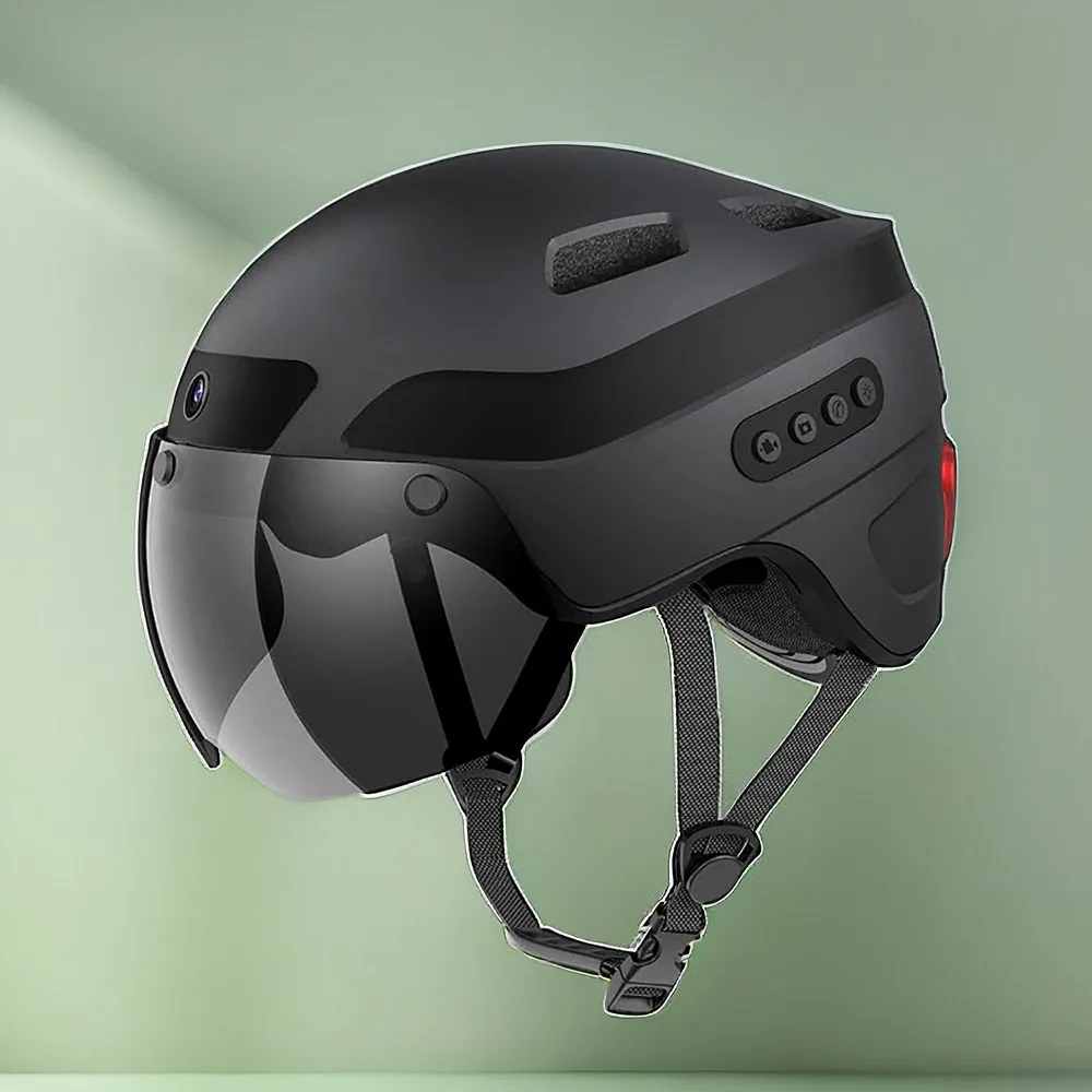 Electric Bicycle Sports Helmet Bike Helmet With Camera PC Materi Lightweight Smart Helmet