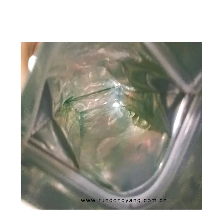 2021 Custom Printed Resealable Empty  Plastic Rolling Zipper Packaging Bag Packing  leaf Pouches