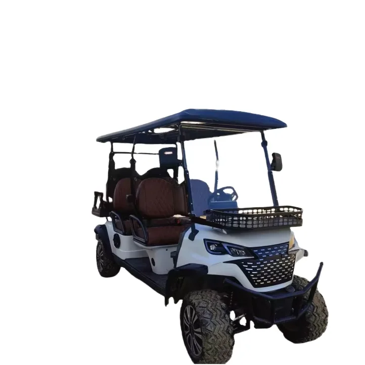 Hot Sale New Model 5KW 6 Seats Mini Golf Cart High Power Four Wheel Electric Tricycle For Adults