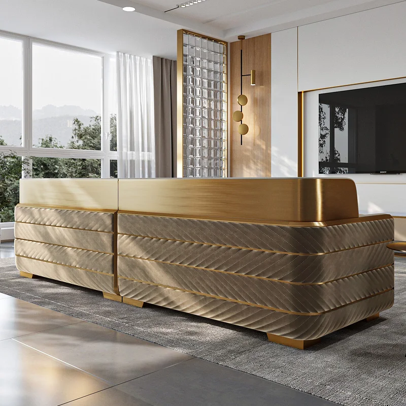 1 To 4 Seaters Couch New Modern Luxury Genuin Leather Living Room Sofa Metal Frame Furniture For Sale