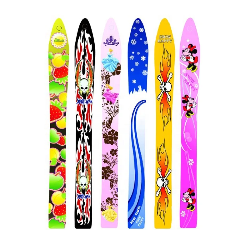 Top Seller Winter Snow Children Plastic Ski Set with Bindings and Poles