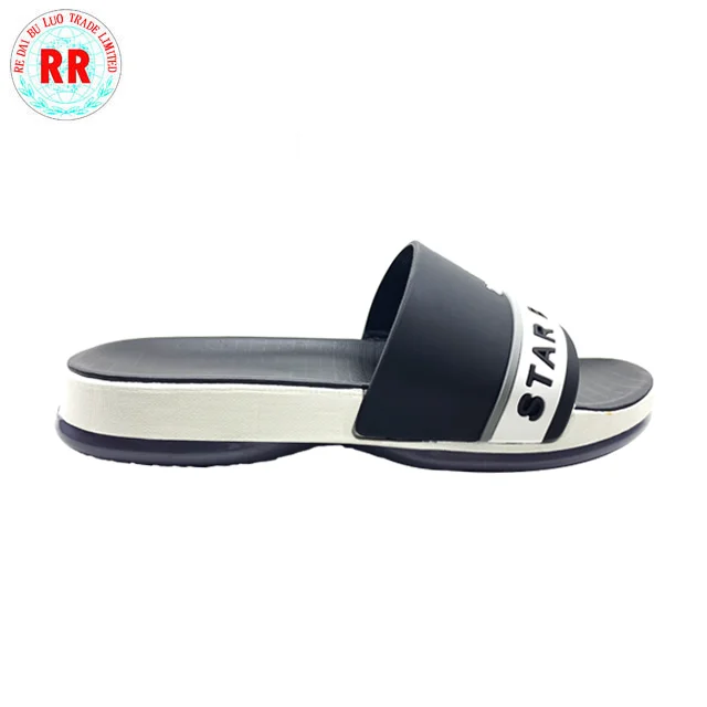 
New Designs Flat Nice Sandals For Men Custom Printed Latest Design Memory Foam Slippers 