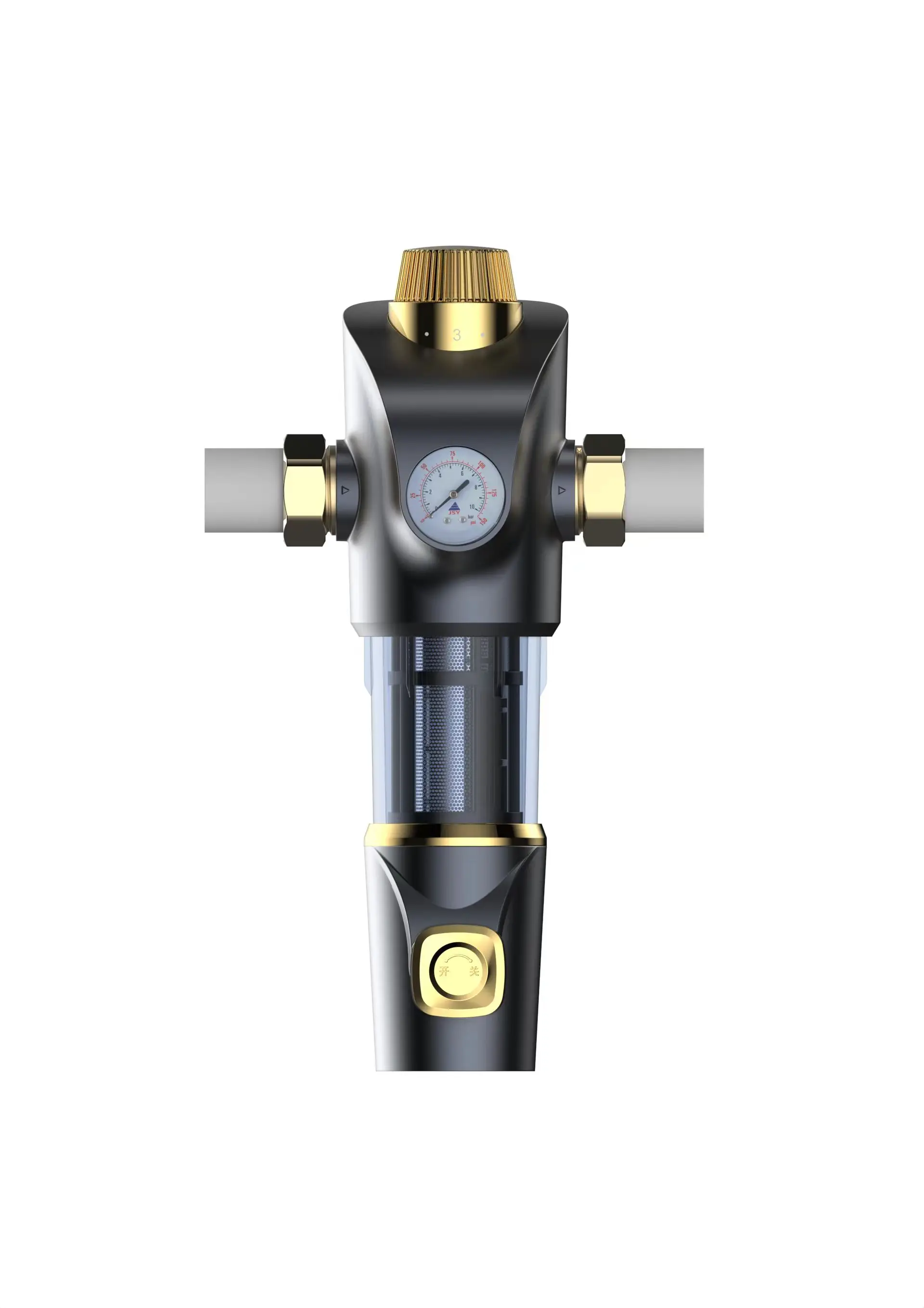 High Quality 40 Micron Manual Power Pre Filter Stainless Steel Mesh Water Purification Filter for Outdoor Sediment Water Removal