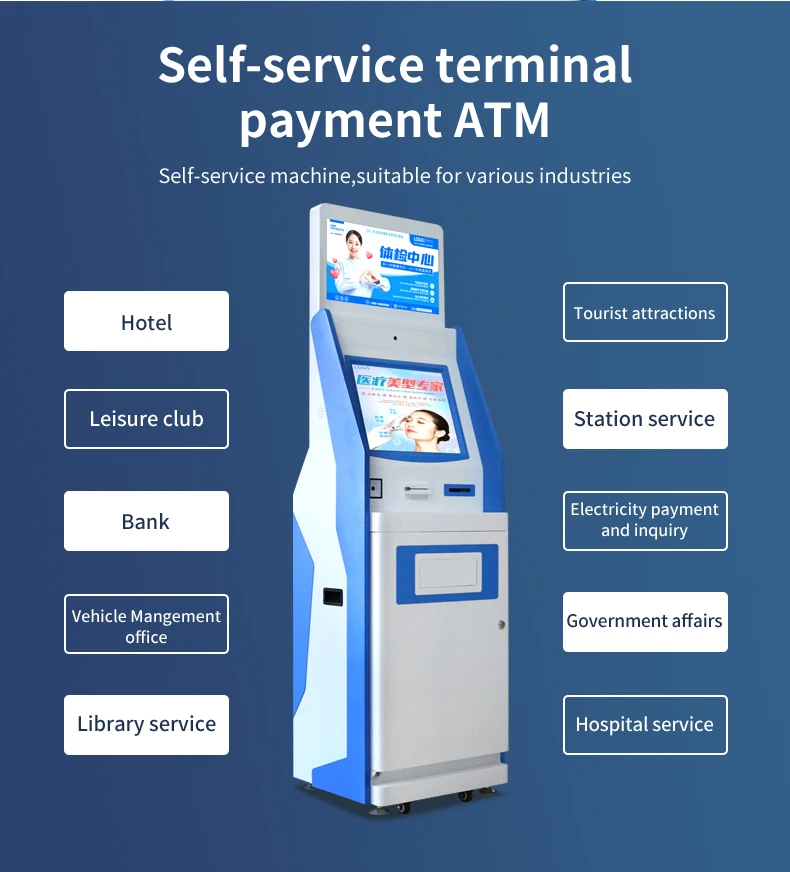 32 дюйма Atm киоск безопасный скимминга кард-ридер аэропорта банка экономия