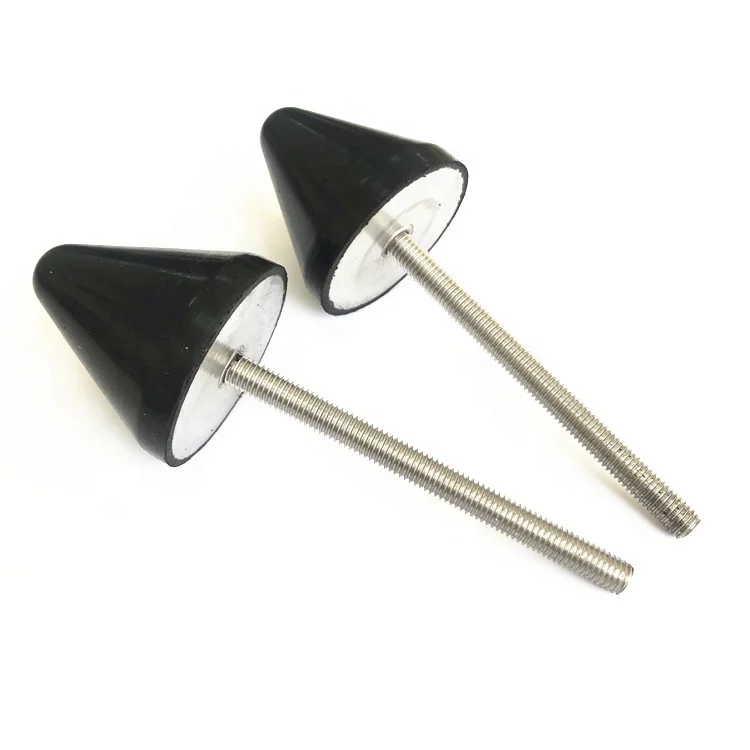SWKS Stainless/Galvanized Rubber Mount Half Round Vibration Isolator Conical Rubber Damper