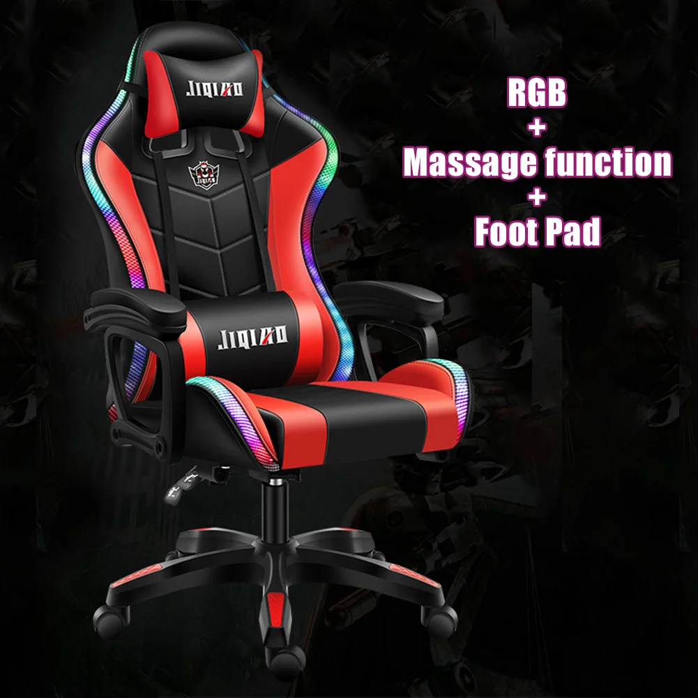 Лидер продаж Amazon 2020 игровой компьютерный стул RGB с функцией аудио управление воспроизведением музыки дешевые игровые стулья