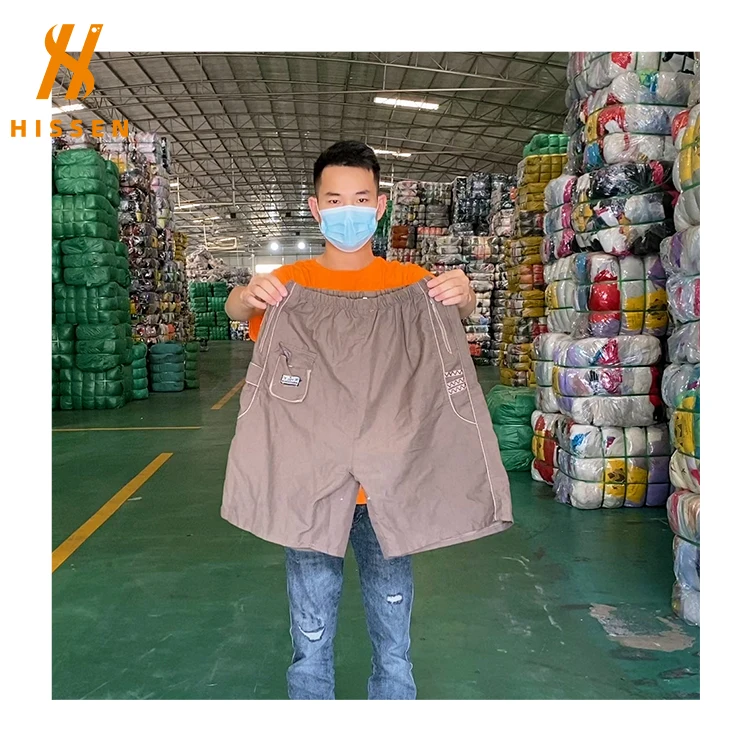 Wholesale Men With Slits Sublimation Printed Shorts second hand clothes used clothes bales from uk