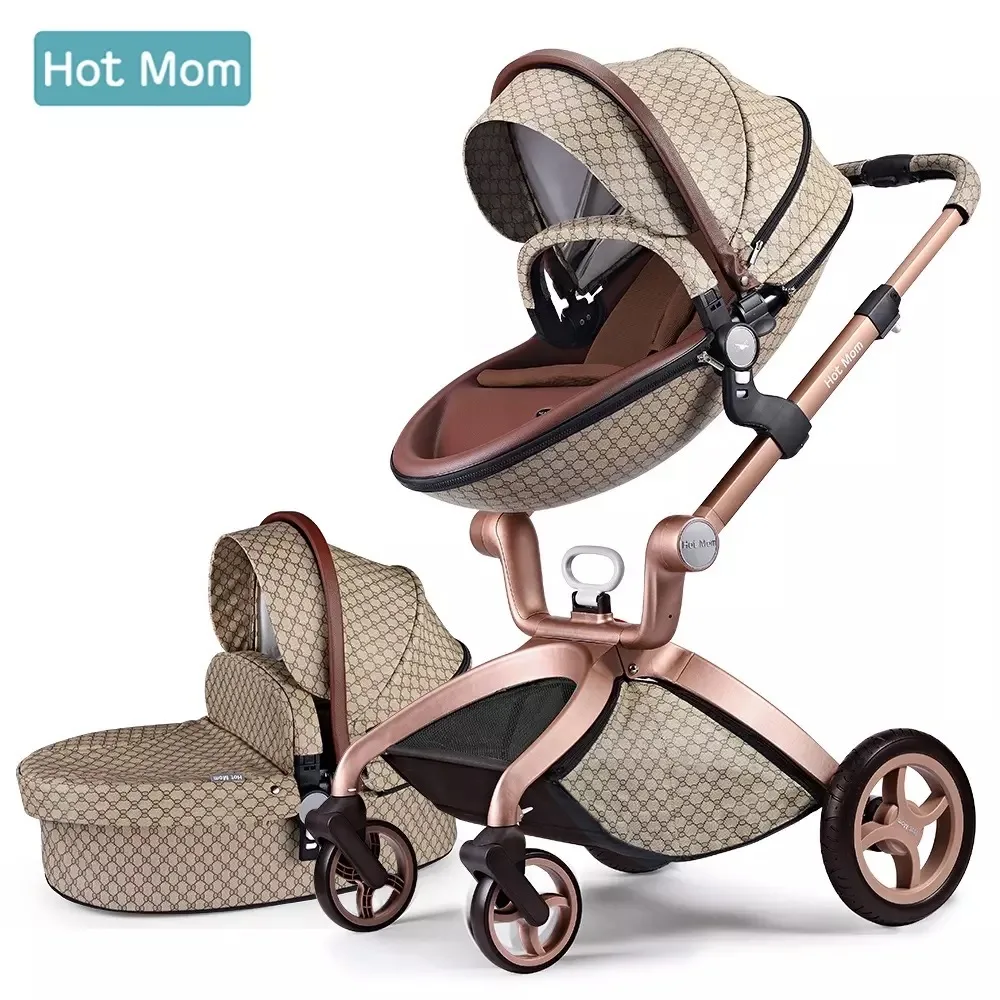 HOT MOM European design,luxury 2  in1,landscape travel system and light  pram ,baby stroller