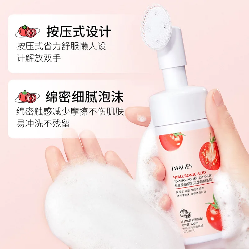 Tomato Hyaluronic Acid Mousse Cleanser Hydrating Deep Cleansing Gentle Cleanser Wholesale