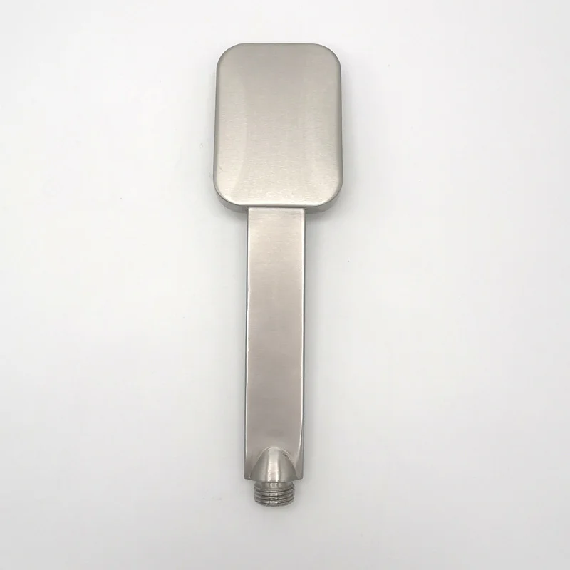 All Metal Stainless Steel Handheld Shower HeadSilicone Nozzle Never Blog SUS304 Square Hand Shower