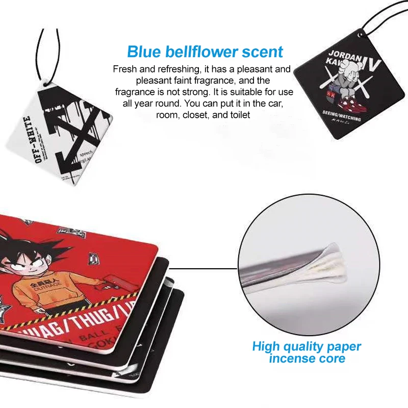 New cartoon animal style car interior decoration perfume film automotive air freshener