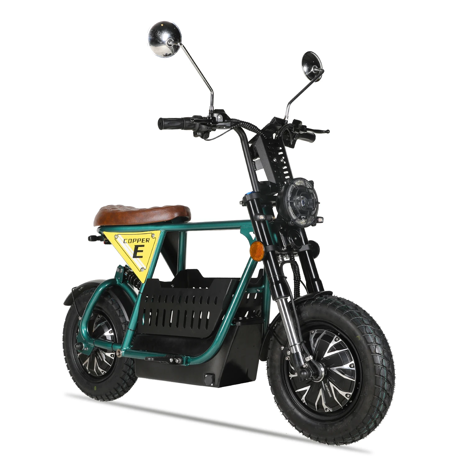 EEC/COC 18 inch 250W 500W pedal assist electric scooter retro moped style electric bike with 48V lead acid or lithium battery