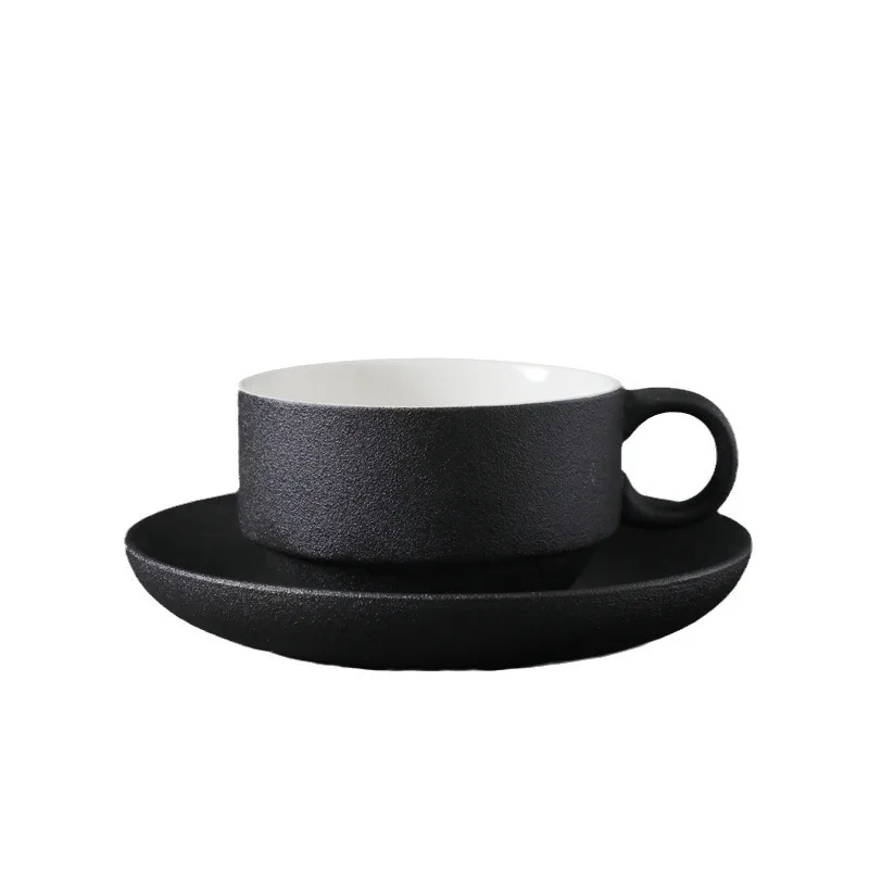 Coffee Cup Wholesale Ceramic Mug And Saucer Creative Ceramic Espresso Cups Set 160/240 ml Custom Ceramic Coffee Mug Cup