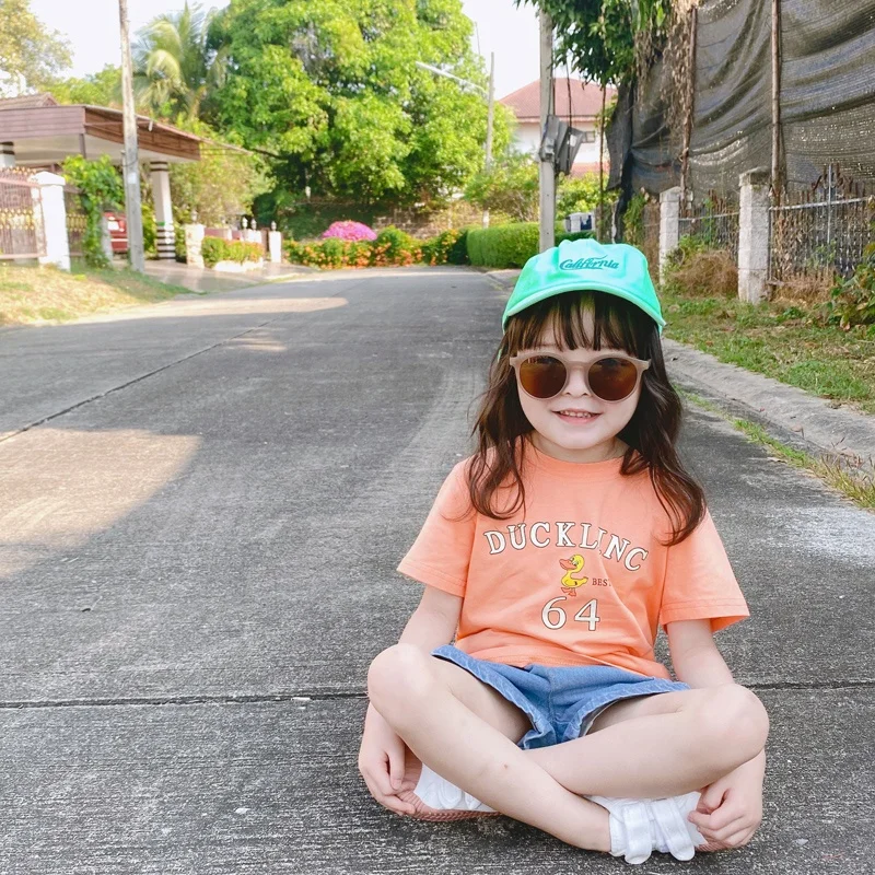 Tee boys T-shirt clothes cotton infant toddler tops custom printing t shirts for children