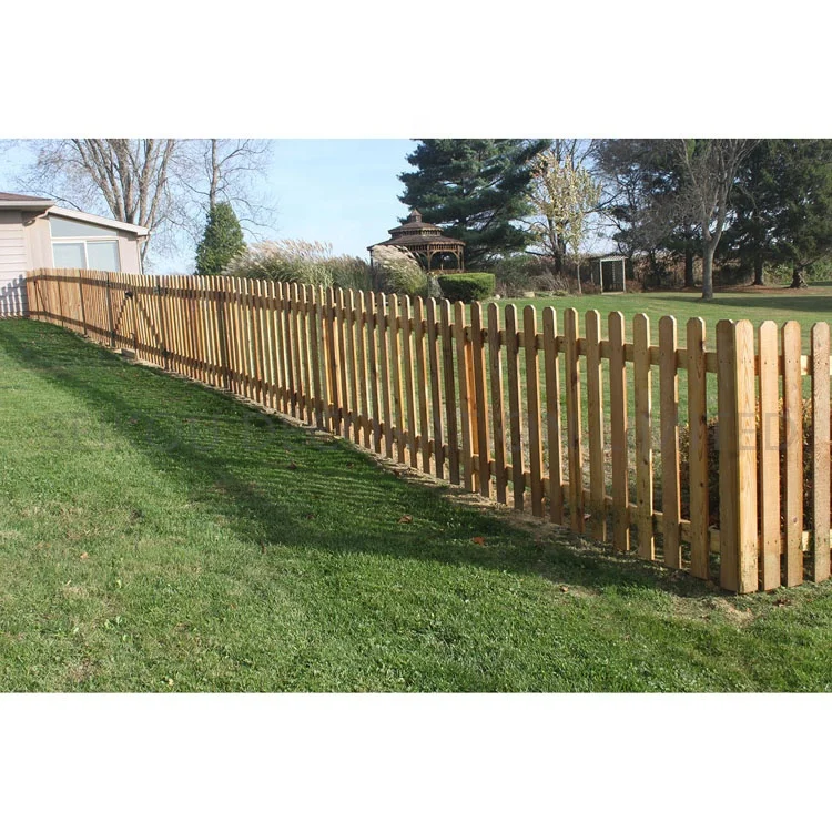 Natural Wood Fence Trellis Small Wood Fencing