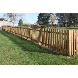Natural Wood Fence Trellis Small Wood Fencing