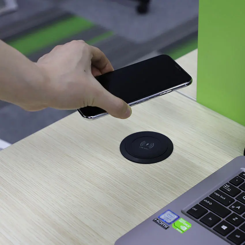 
Qi wireless desktop charger 5V/2A wireless charging output dual USB 5V1A output 