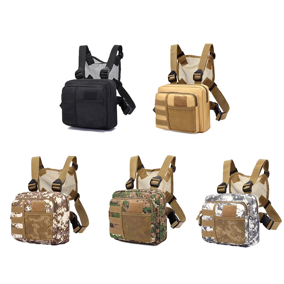 Rescue Utility Oxford Mountaineering Magazine Nylon Crossbody Sling Vest Shoulder Multifunction Tactical Chest Rig Bag Outdoor