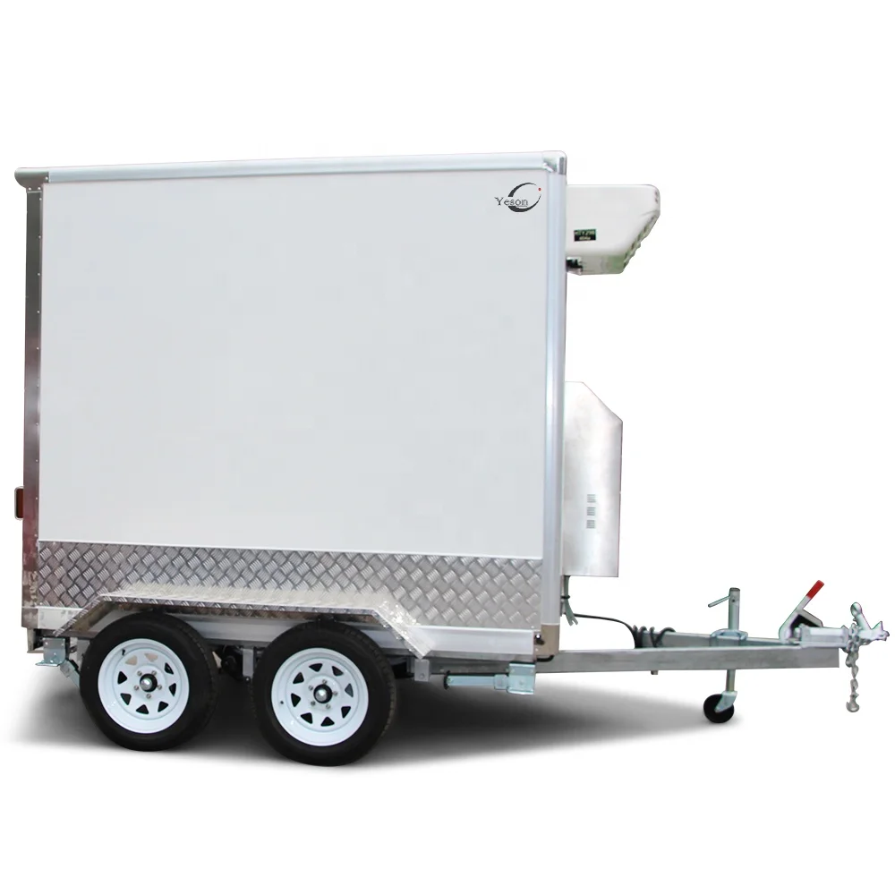 cold storage trailer freezer trailer for sale Design refrigerator cooling food trailer truck van for sale