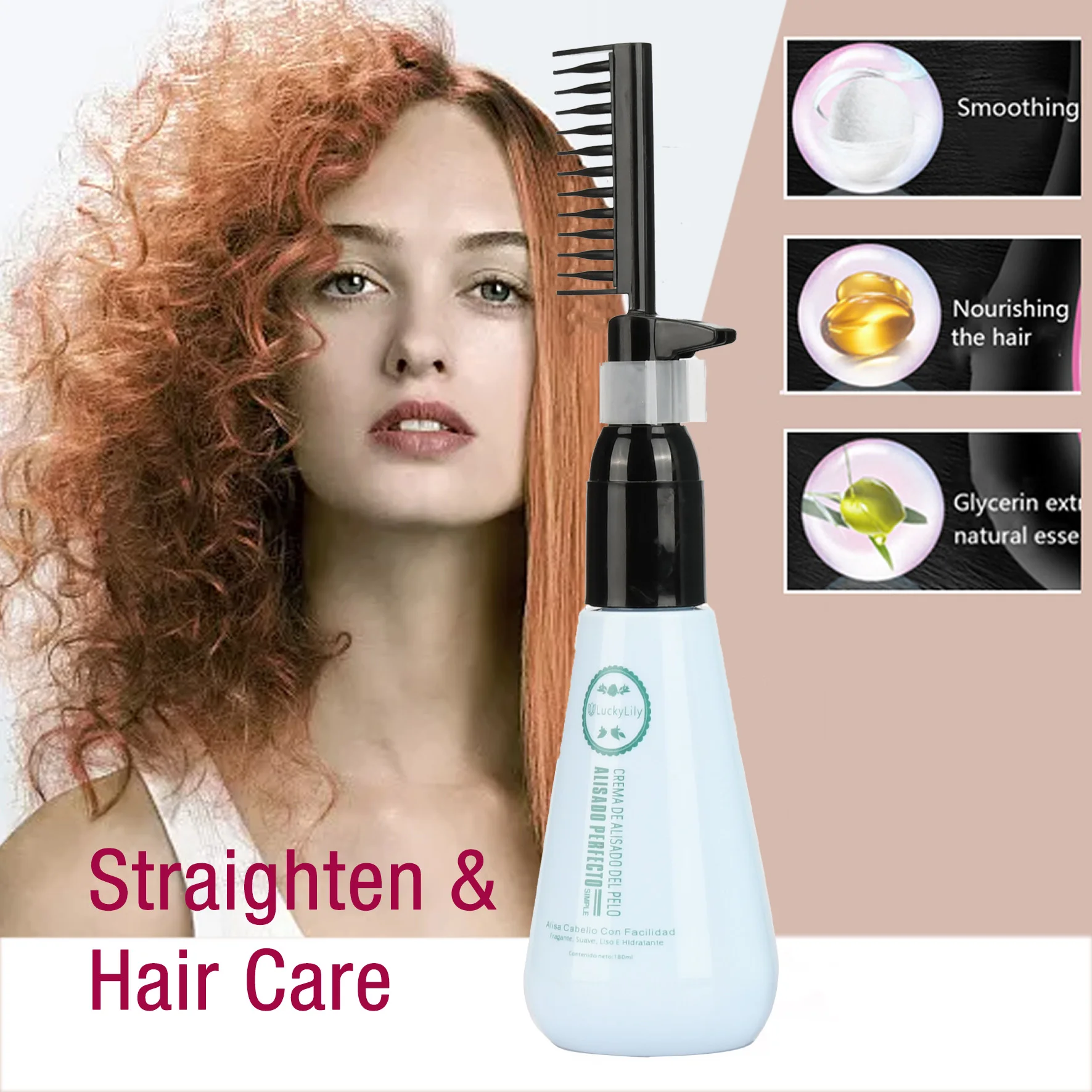 Выпрямляющий крем для волос с низким Moq 180 мл Оптовая продажа от производителя Rebonding Keratin крем для выпрямления волос с расческой