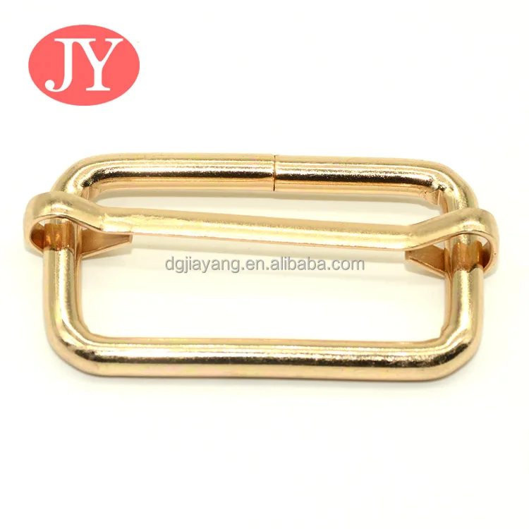 metal slides Tri-glides wire-formed roller pin buckles strap slider adjuster buckles rectangle adjuster belt buckles
