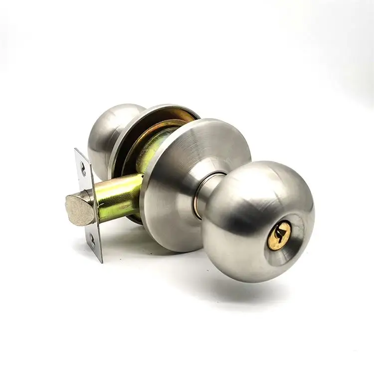 Keyed entry door Tubular knob cylindrical door lock for safe