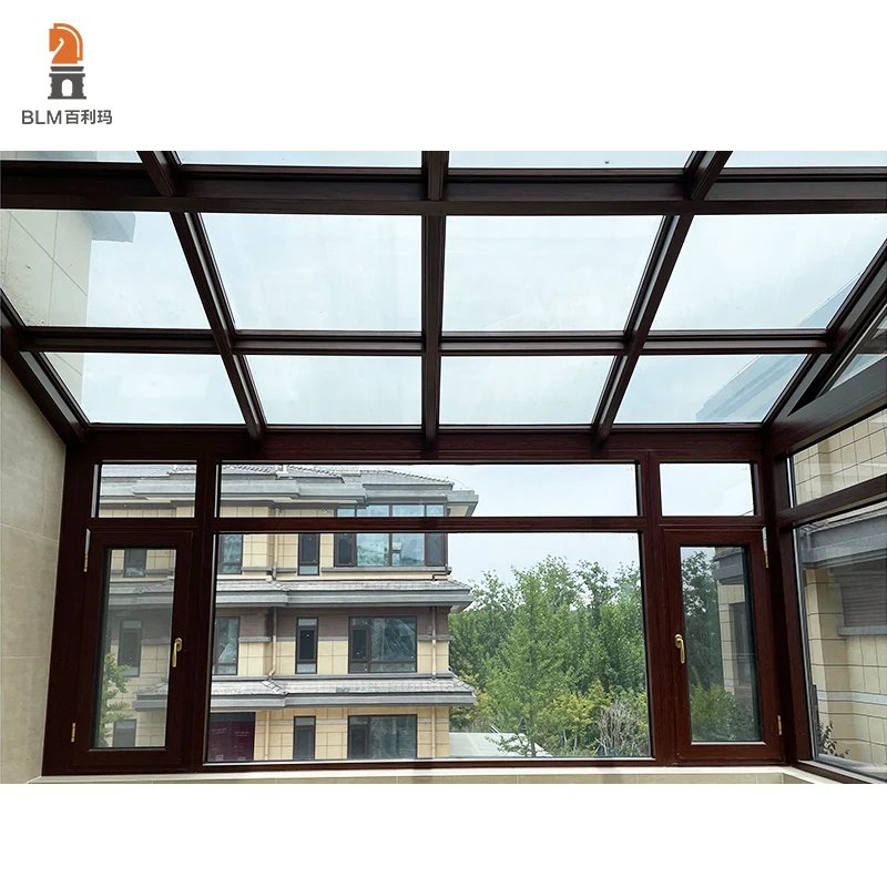 Free Standing Outdoor Aluminium Sunroom by Winter Garden Elegant Glass House for Year-Round Enjoyment