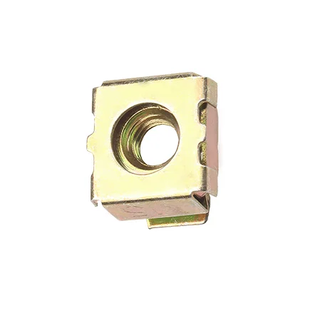 Yellow Zinc Plated/Galvanized Cage Nut With Earth Continuity YJT 3031