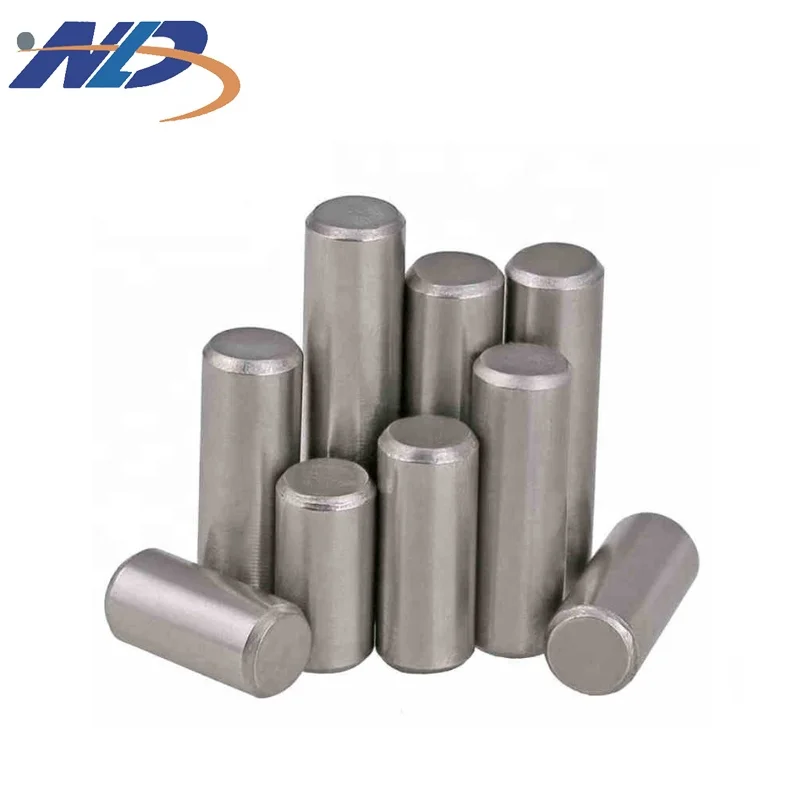 NLD Customized High Quality 304 420 Stainless Steel 7mm Spring Taper Zirconia Knurl Grooved Threaded Dowel Pin Zinc Alloy Carton