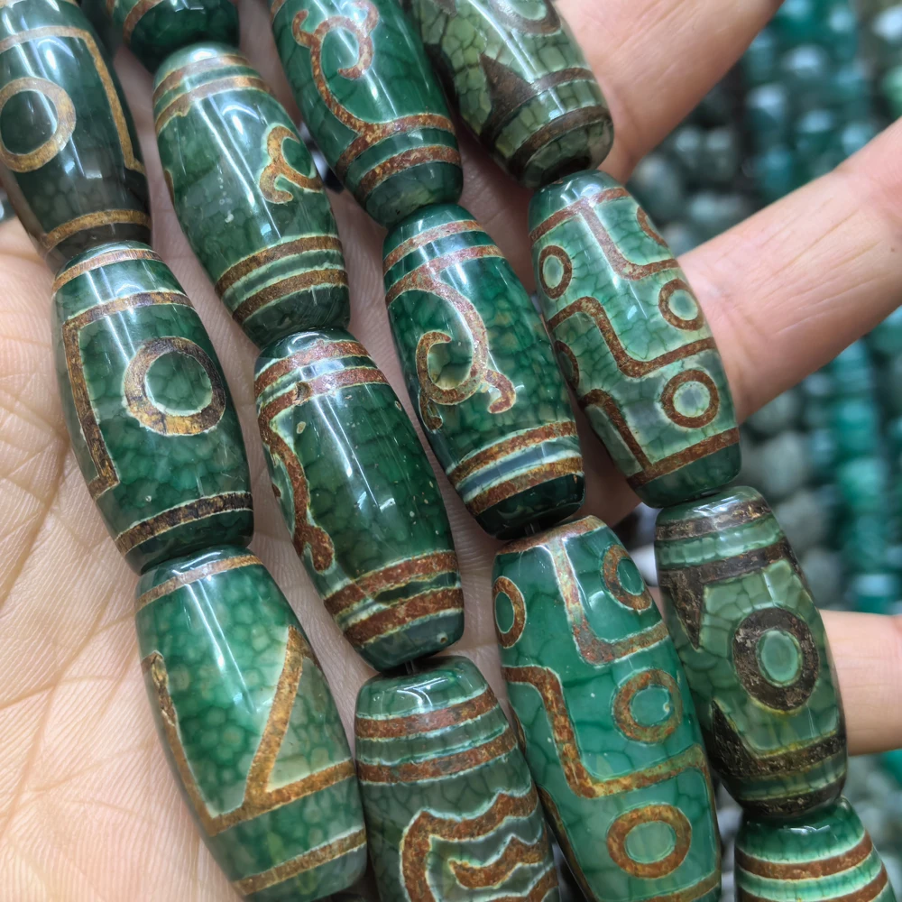 Different kinds China Tibetan Dzi Eyes Beads Natural Agate Stone Loose Bead for Jewelry Making Bracelet DIY