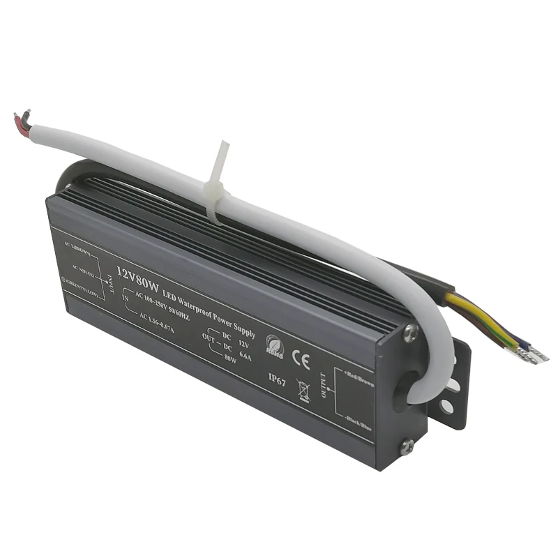 Лучшее качество SMPS IP67 24V ультратонкий водонепроницаемый источник питания CE ROHS стандарт