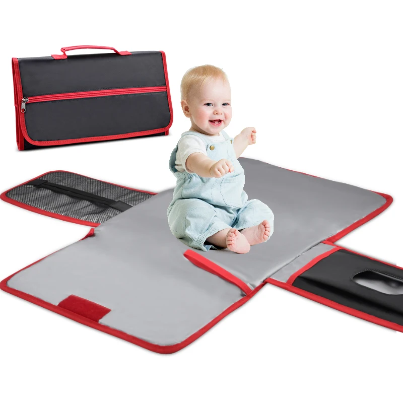 Manufacturer Costom Foldable Home Travel Changing Table Mat Baby Portable Baby Diaper Pad Diaper Changing Mat with Pocket
