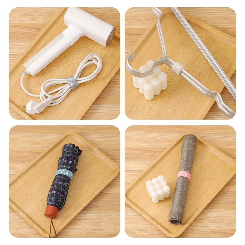New Trends USB Cable Management Accessories Adjustable Ropes Bags Self-Reusable Strap