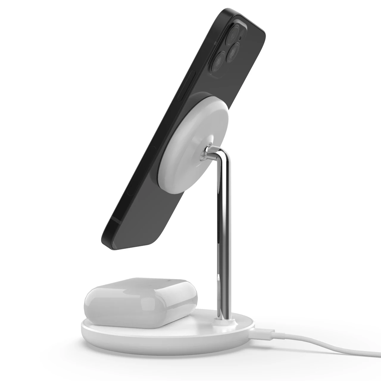  2021 New Products Desktop 15W Magnetic Wireless Charger Stand Fast Phone For iPhone 12 Air