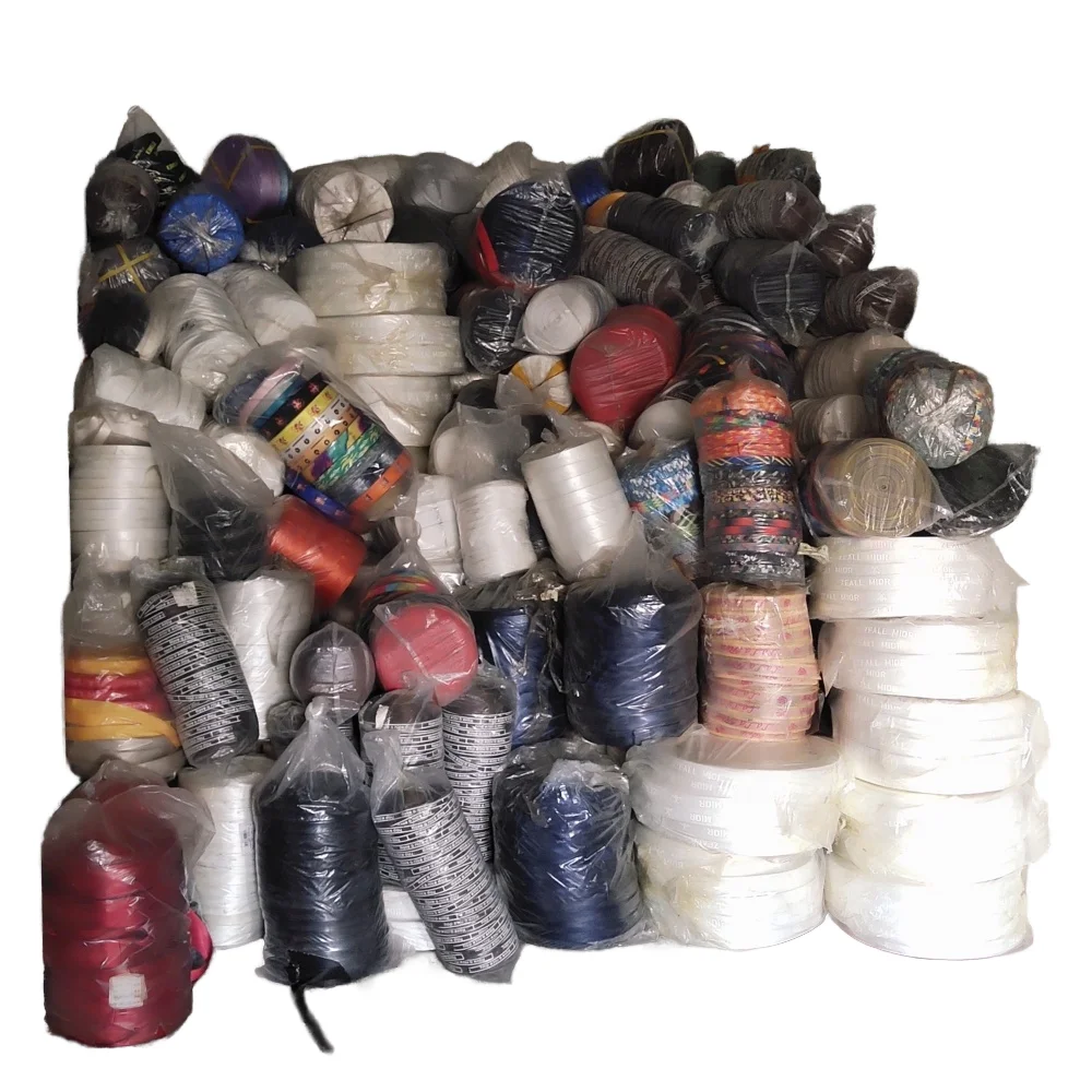 Large Quantity of Mixed Color Thickness Oxford Fabric Printed Webbing Textile Stock Lot for Bags Cars Waterproof Rib Dobby Style