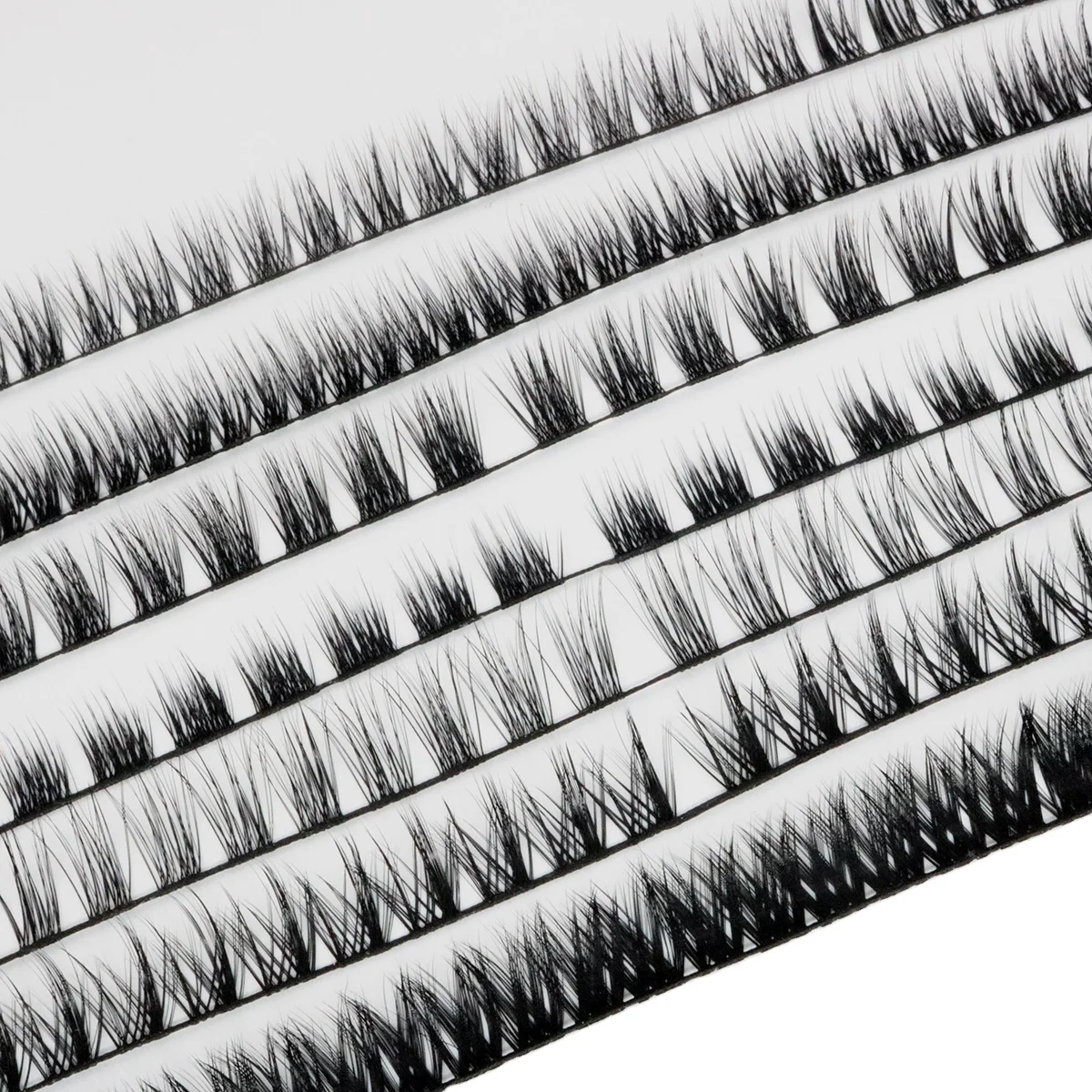 3d DIY Lashes that Look Like Individuals Superfine Comfortable Segmented Eyelashes with Glue and Tweezer
