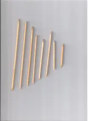 Wooden manicure sticks orange wood stick for nail cuticle pusher remover point drill rod