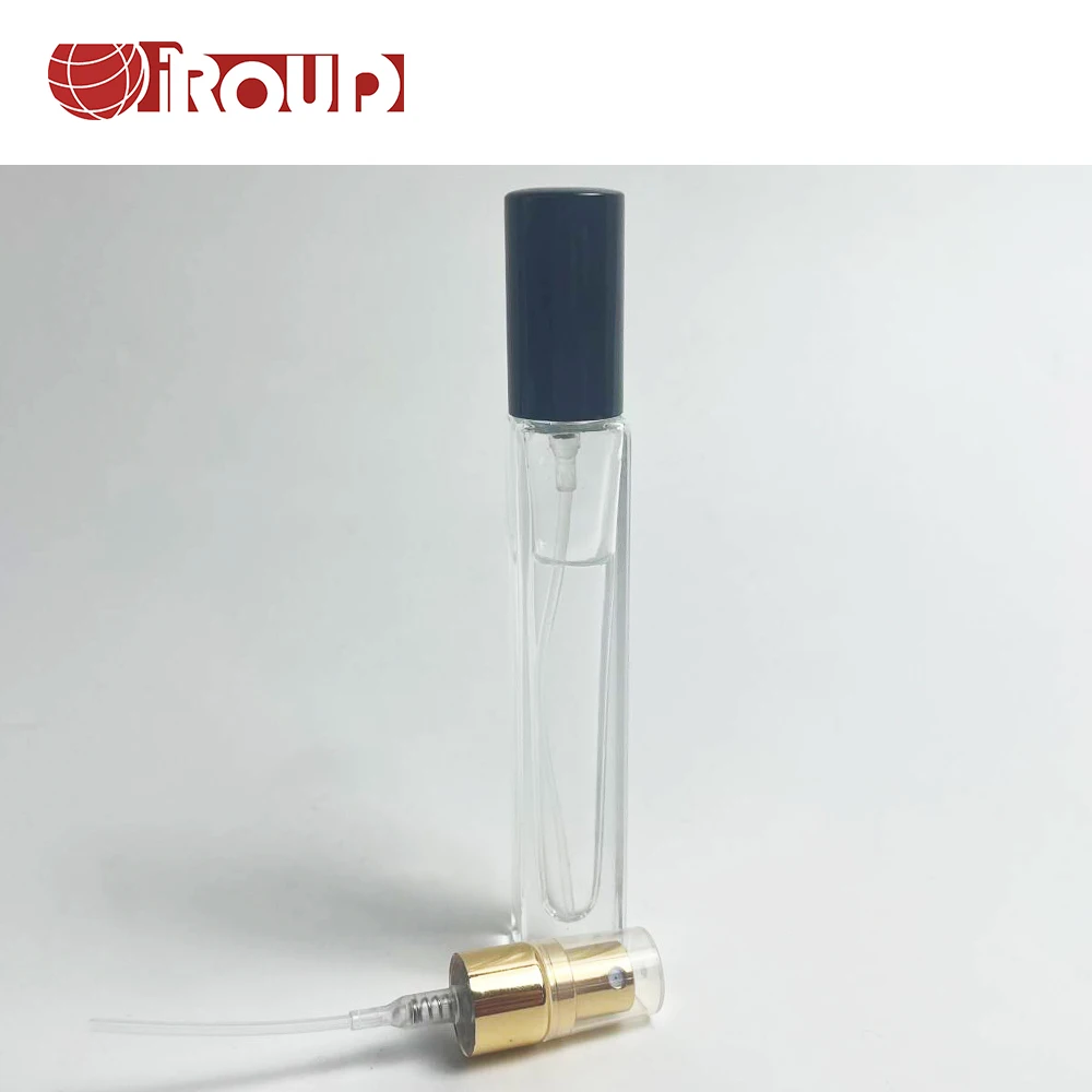 12 screw nozzle spray bottle Mini transparent spray bottle glass perfume sample atomizer