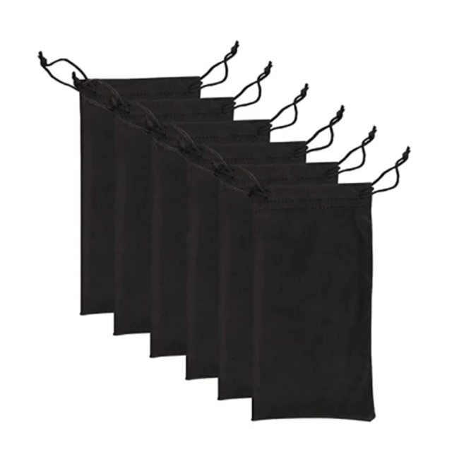 Ready Goods wholesale more color Cheaper soft drawstring custom microfiber eye glasses sunglasses bag pouch