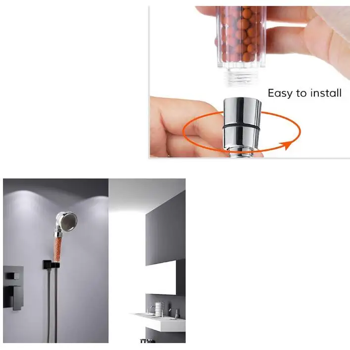 Многофункциональная насадка для душа с ионным фильтром 3