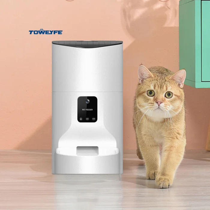 Toweyfe 9L Dog Automatic Free Feeder For Large Breed Dogs Smart Pet Feeder Wifi Remote Pet Camera