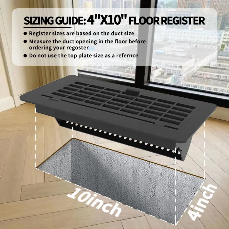 Wholesale High Quality Home Office Floor Vents Covers Vent Deflector Air Vents for Floor
