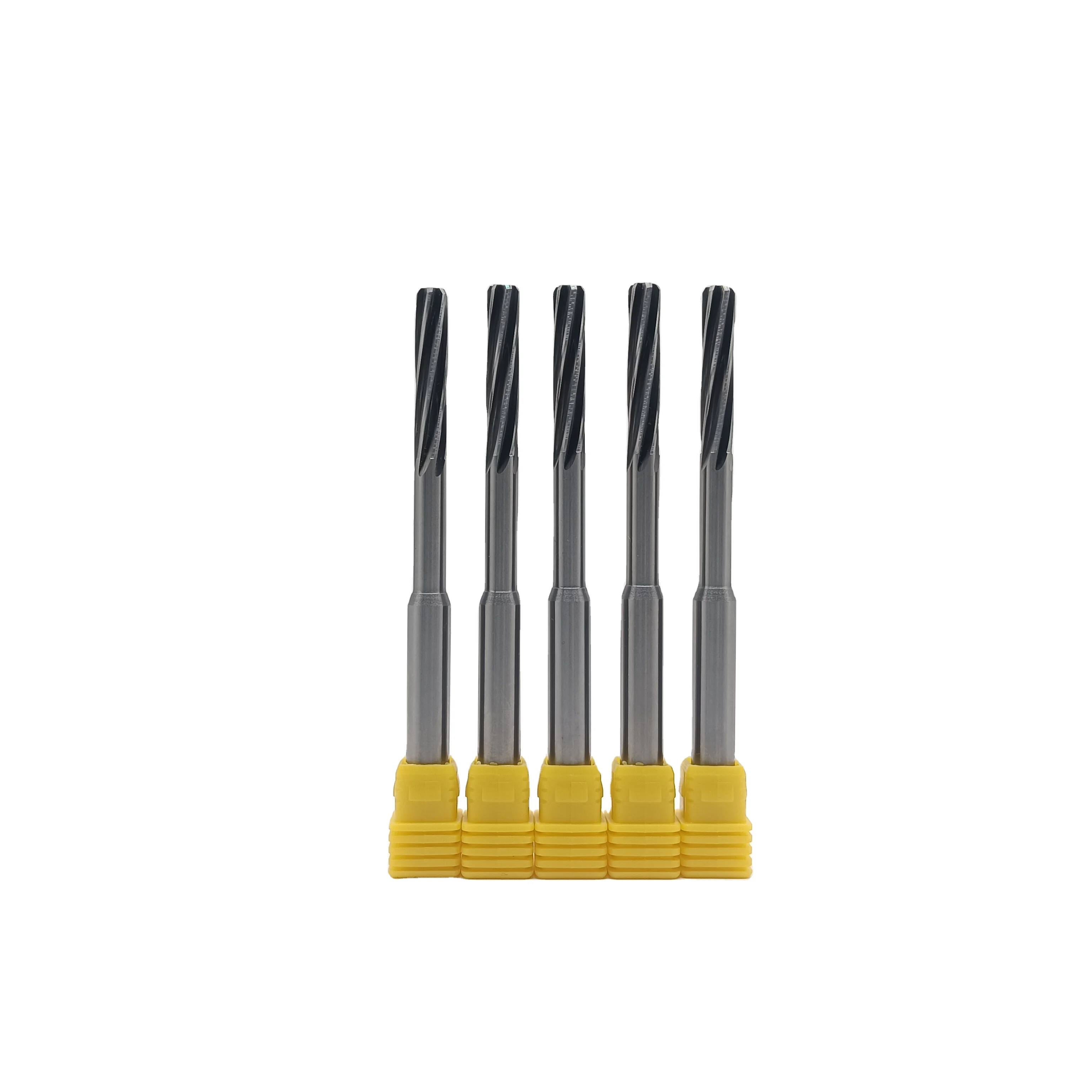 Solid Carbide 6 Flutes Extra Length Reamer Bits Carbide Customized Reamer for Aluminum