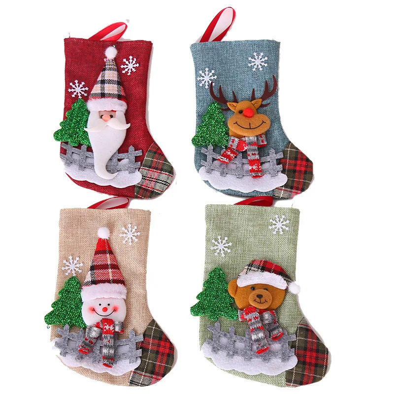 Xmas Decorations Ornaments Christmas Socks Christmas Gift Bags For Party Christmas Tree Ornaments