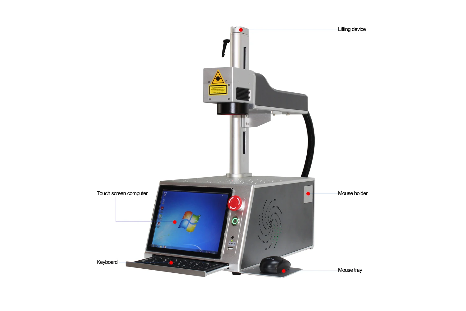 Wuhan Metal Lin Xuan jewelry Key Ring Medical Industrial Iphone Back Cover Laser Marking Machine