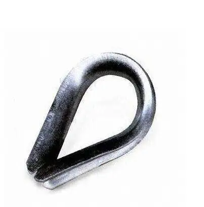 H-Quality Hot Sale Heavy Duty Wire Rope Thimbles Standard DIN 6899BWire Rope Thimble Cable Rigging Crimping Wire Rope Thimble